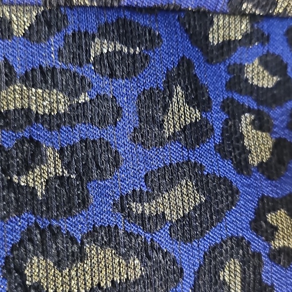 Anne Klein Vintage Long Sleeve  Animal Print Metallic Open Jacket XL - Picture 14 of 15